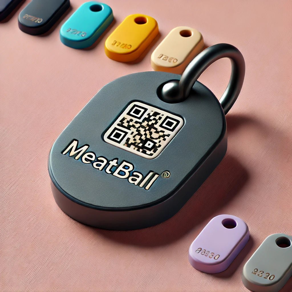 All - in - One QR Code Bundle - Meatball - QR code dog tag - QR code cat tag - lot pet tag tracker - pet tag tracker - lost pet help - runaway pet tracker - GPS tracker for pet - pet tag