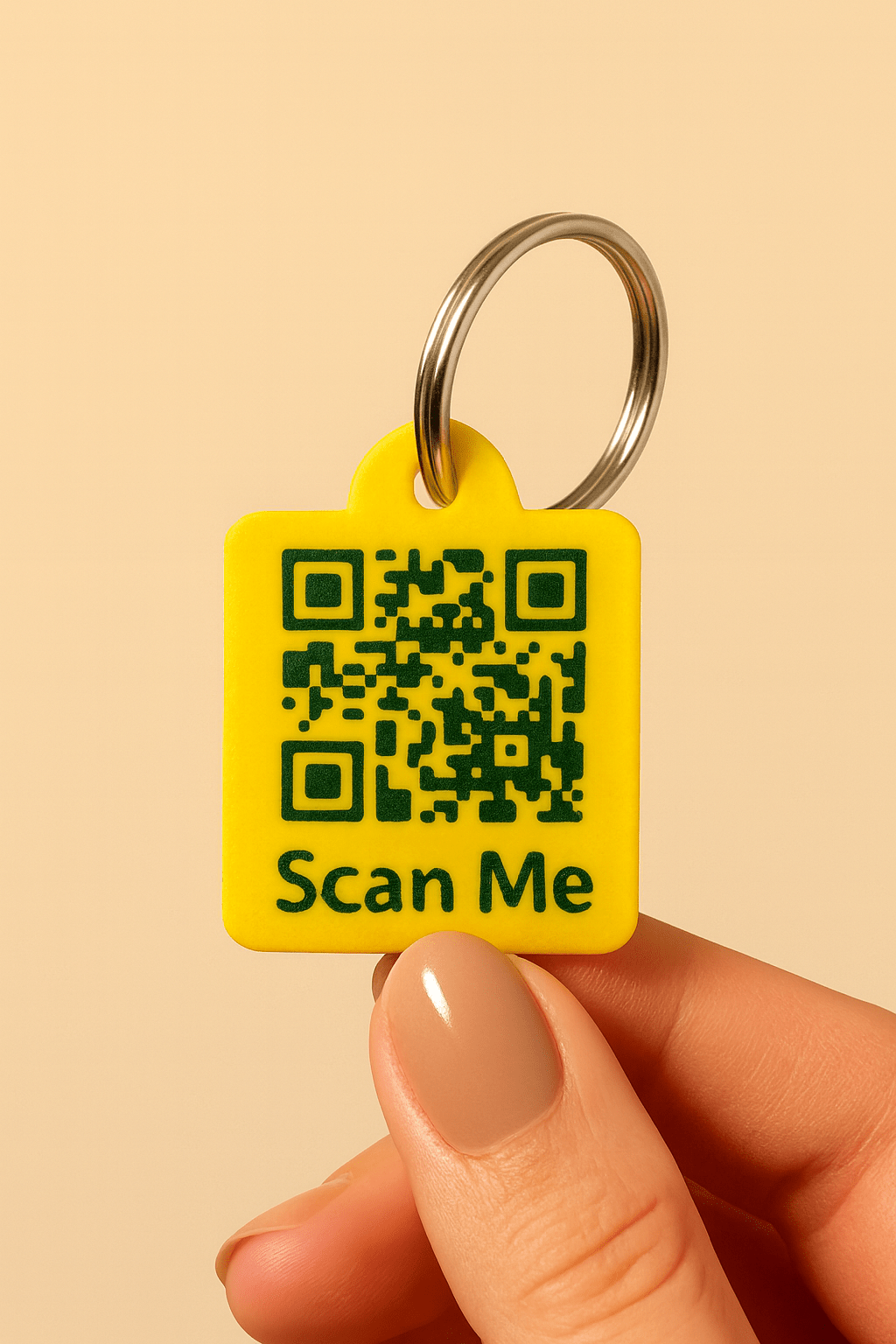Meatball QR code pet tag from bundle which also includes waterproof AirTag holder and stickers