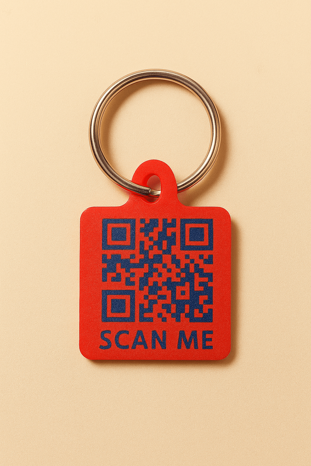 Meatball QR code pet tag from bundle which also includes waterproof AirTag holder and stickers